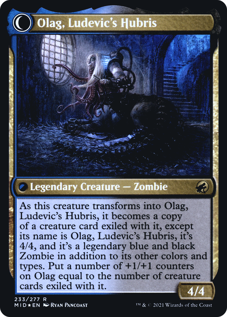 Ludevic, Necrogenius // Olag, Ludevic's Hubris (PMID-233S) - Innistrad: Midnight Hunt Promos: (Double Faced Transform) Foil - Premium MTG Single from Wizards of the Coast - Just $0.11! Shop now at Game Crave Tournament Store