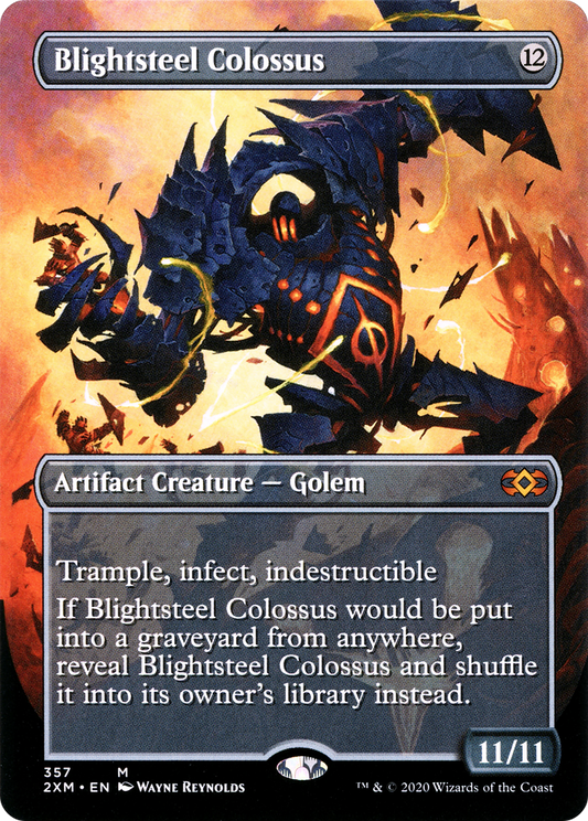 Blightsteel Colossus (2XM-357) - Double Masters (Borderless) Foil - Premium MTG Single from Wizards of the Coast - Just $19.84! Shop now at Game Crave Tournament Store