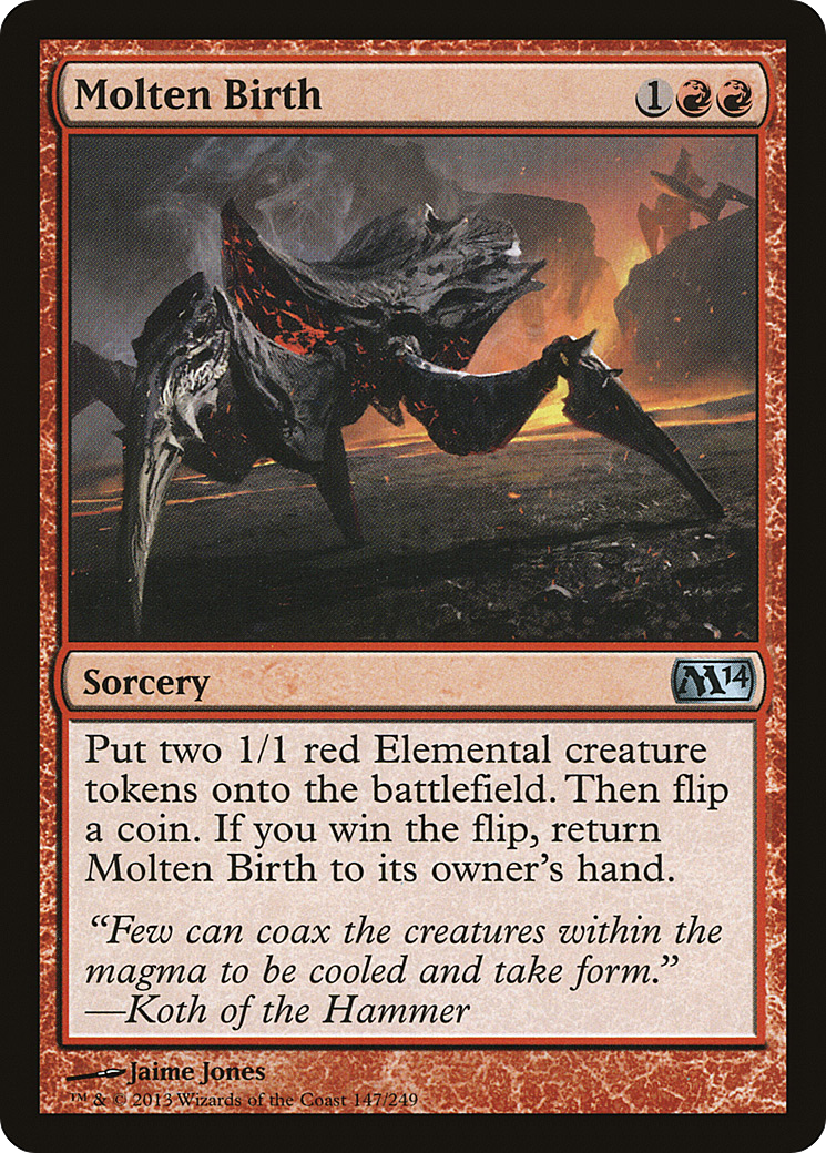 Molten Birth (M14-147) - Magic 2014 Foil - Premium MTG Single from Wizards of the Coast - Just $0.16! Shop now at Game Crave Tournament Store