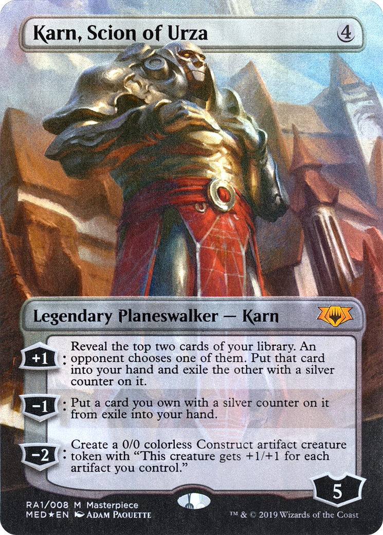 Karn, Scion of Urza (MED-RA1) - Mythic Edition (Borderless) Foil - Premium MTG Single from Wizards of the Coast - Just $4.03! Shop now at Game Crave Tournament Store