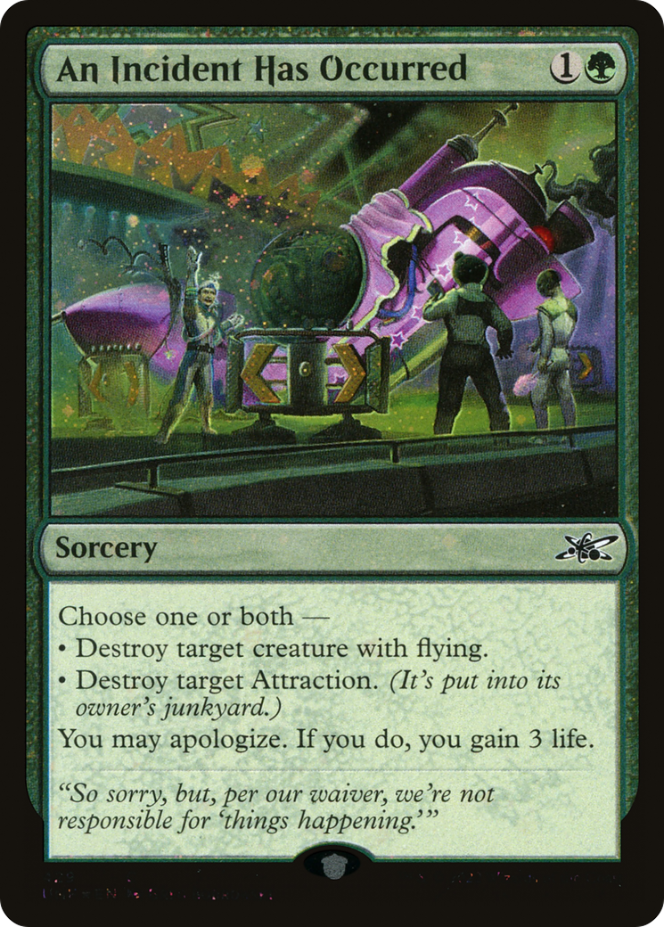 An Incident Has Occurred (UNF-429) - Unfinity Foil - Premium MTG Single from Wizards of the Coast - Just $0.25! Shop now at Game Crave Tournament Store