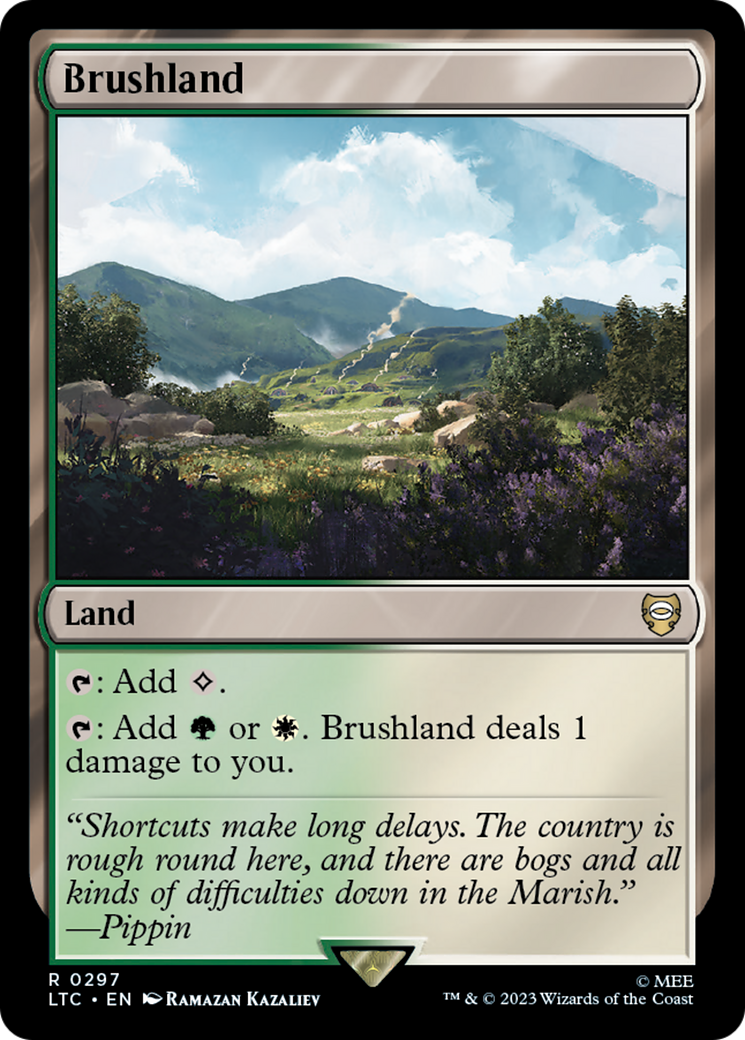 Brushland (LTC-297) - Tales of Middle-earth Commander - Premium MTG Single from Wizards of the Coast - Just $0.38! Shop now at Game Crave Tournament Store