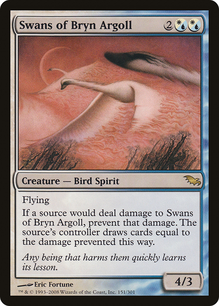 Swans of Bryn Argoll (SHM-151) - Shadowmoor Foil - Premium MTG Single from Wizards of the Coast - Just $2.95! Shop now at Game Crave Tournament Store