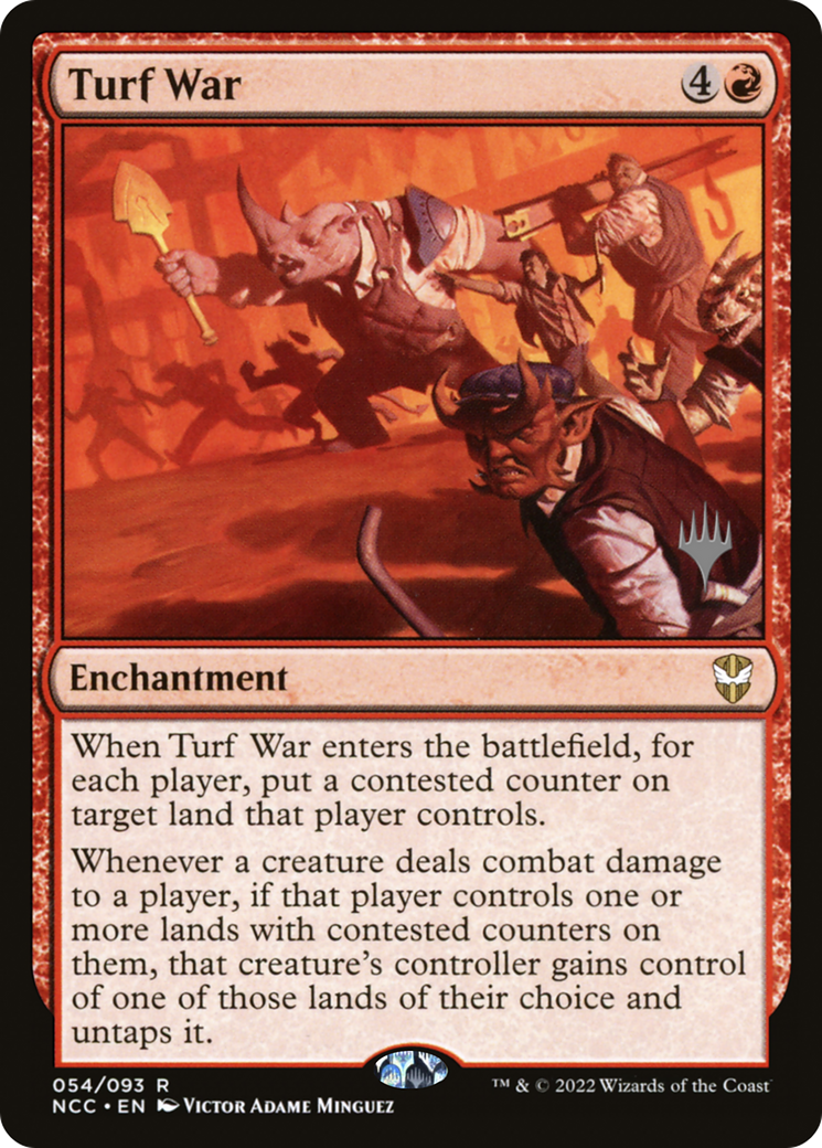 Turf War (PNCC-54P) - New Capenna Commander Promos Foil - Premium MTG Single from Wizards of the Coast - Just $0.08! Shop now at Game Crave Tournament Store