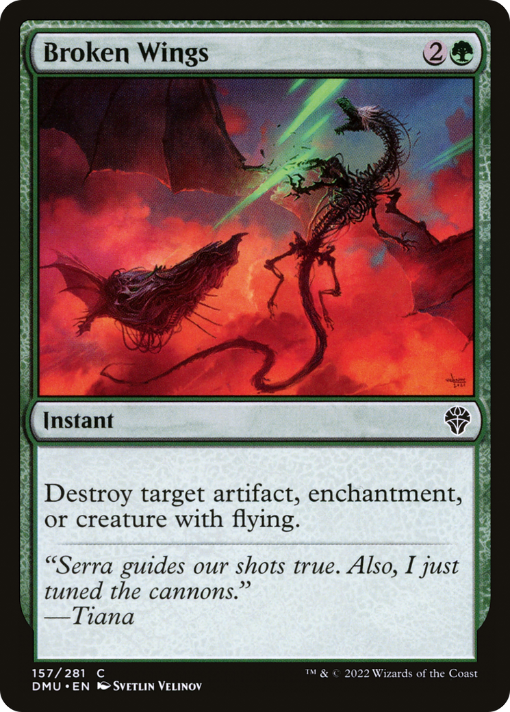 Broken Wings (DMU-157) - Dominaria United Foil - Premium MTG Single from Wizards of the Coast - Just $0.08! Shop now at Game Crave Tournament Store