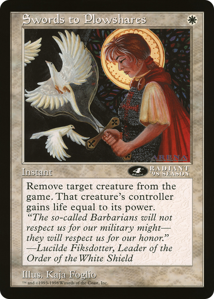 Swords to Plowshares (OLEP-045) - Oversized League Prizes - Premium MTG Single from Wizards of the Coast - Just $0! Shop now at Game Crave Tournament Store