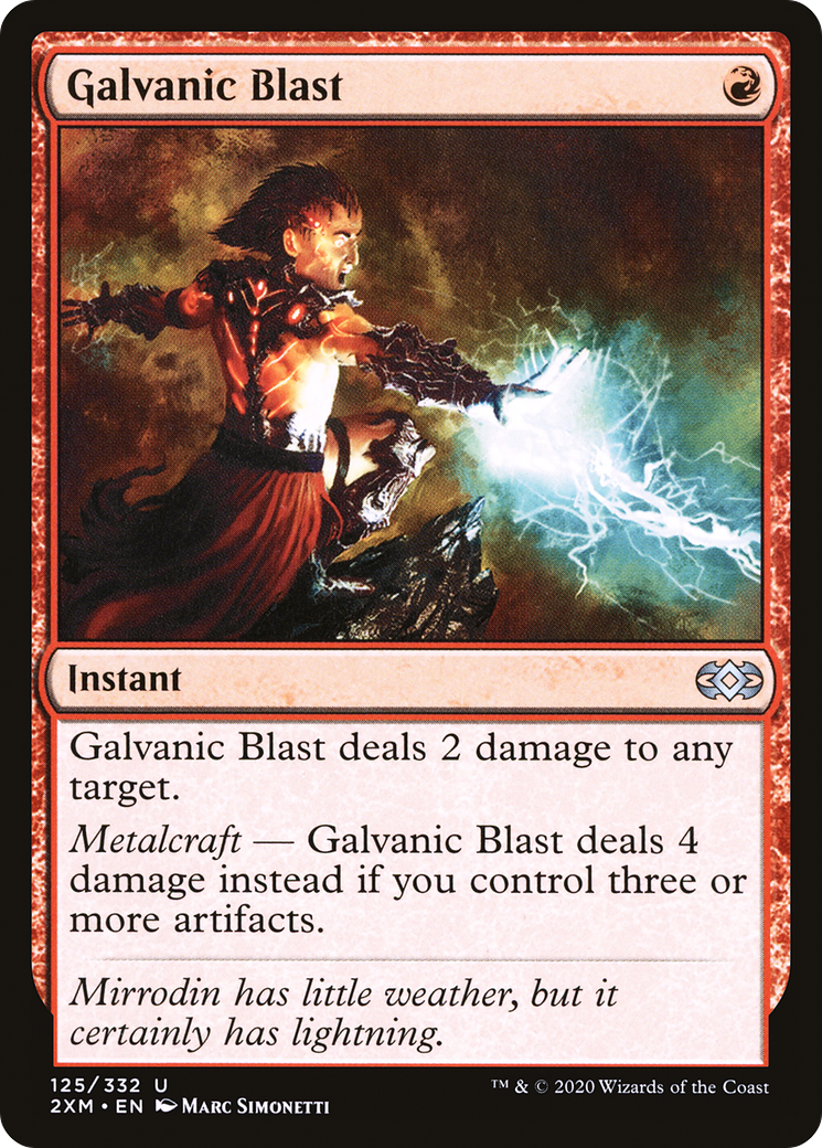 Galvanic Blast (2XM-125) - Double Masters Foil - Premium MTG Single from Wizards of the Coast - Just $0.71! Shop now at Game Crave Tournament Store