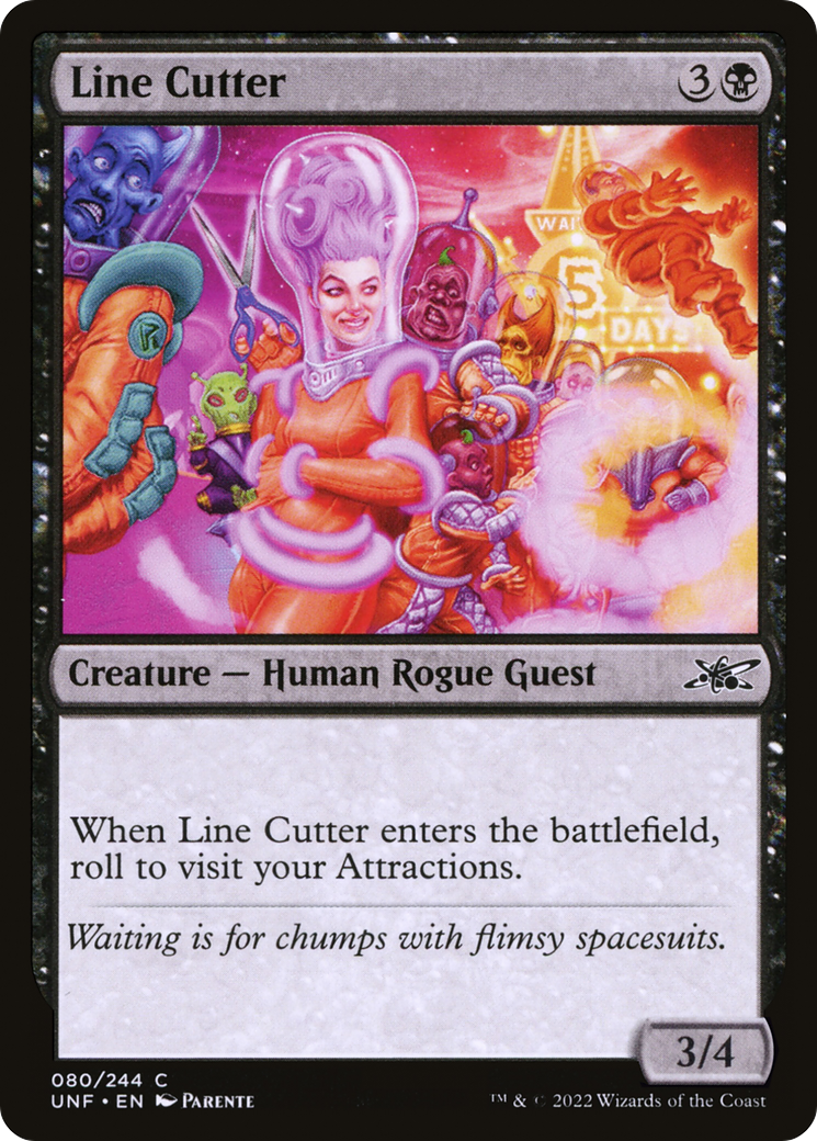 Line Cutter (UNF-080) - Unfinity - Premium MTG Single from Wizards of the Coast - Just $0.08! Shop now at Game Crave Tournament Store