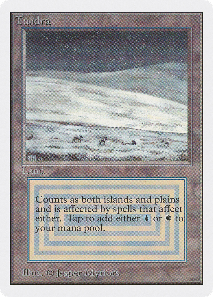 Tundra (2ED-285) - Unlimited Edition - Premium MTG Single from Wizards of the Coast - Just $169.99! Shop now at Game Crave Tournament Store