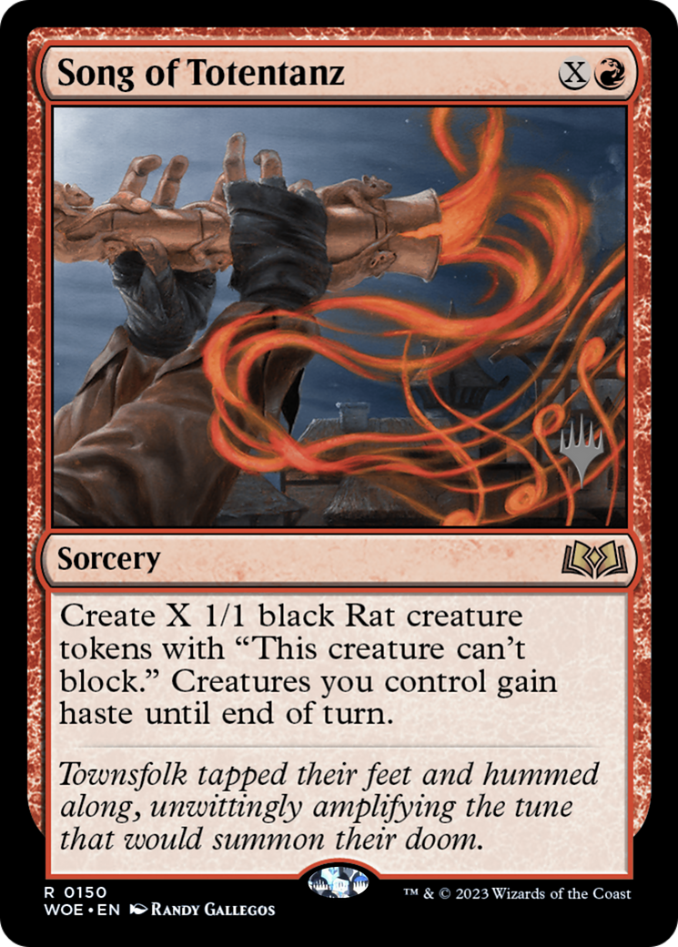 Song of Totentanz (PWOE-150P) - Wilds of Eldraine Promos Foil - Premium MTG Single from Wizards of the Coast - Just $3.07! Shop now at Game Crave Tournament Store
