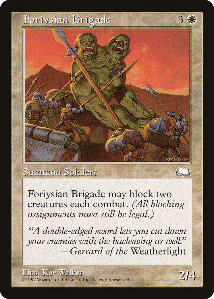 Foriysian Brigade (WTH-014) - Weatherlight - Premium MTG Single from Wizards of the Coast - Just $0.08! Shop now at Game Crave Tournament Store