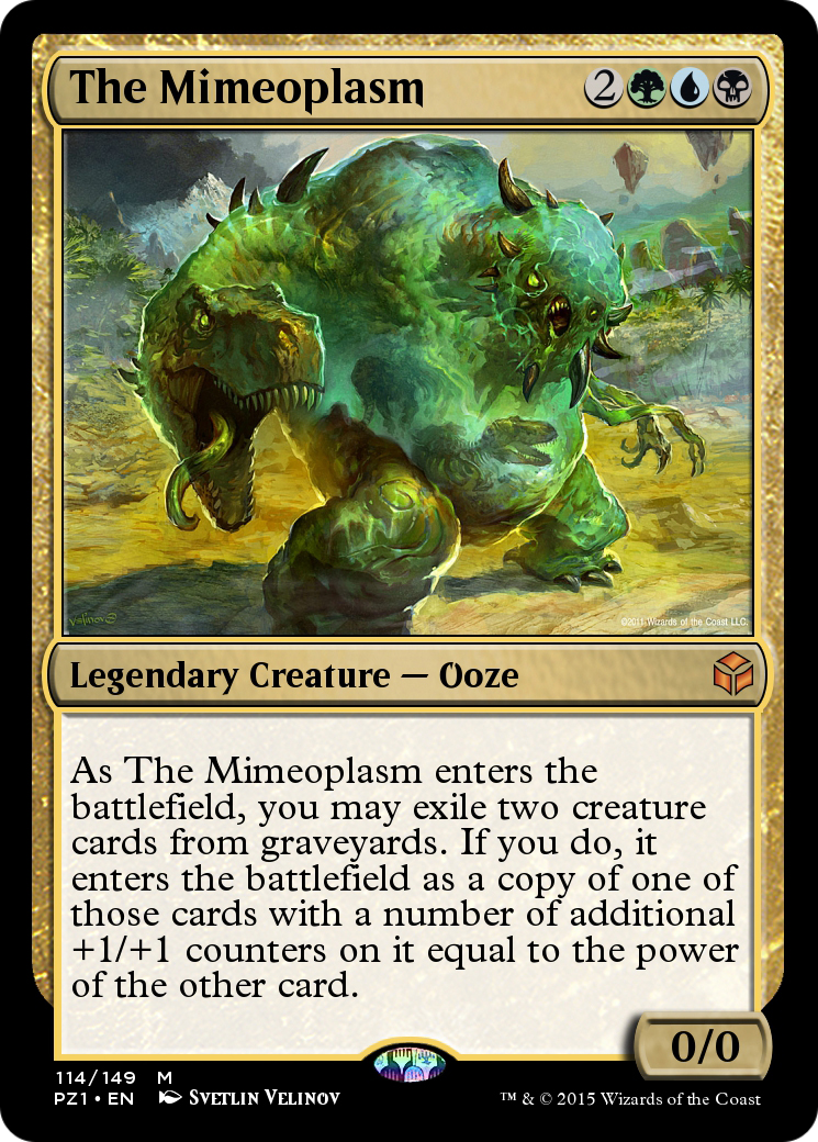 The Mimeoplasm (PZ1-114) - Legendary Cube Prize Pack Foil - Premium MTG Single from Wizards of the Coast - Just $0! Shop now at Game Crave Tournament Store