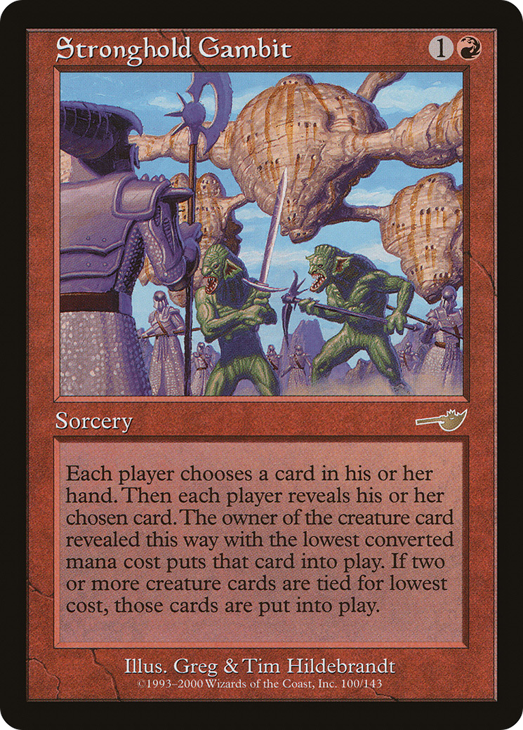 Stronghold Gambit (NEM-100) - Nemesis - Premium MTG Single from Wizards of the Coast - Just $0.17! Shop now at Game Crave Tournament Store