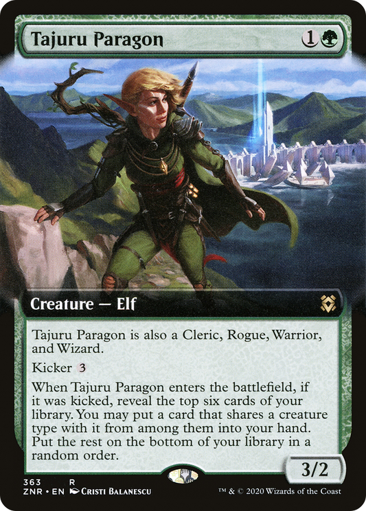 Tajuru Paragon (ZNR-363) - Zendikar Rising: (Extended Art) - Premium MTG Single from Wizards of the Coast - Just $0.08! Shop now at Game Crave Tournament Store