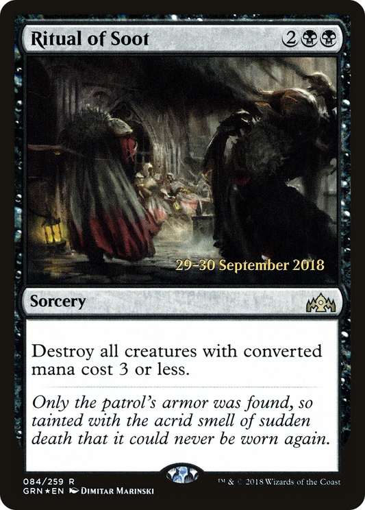Ritual of Soot (PGRN-84S) - Guilds of Ravnica Promos Foil - Premium MTG Single from Wizards of the Coast - Just $0.42! Shop now at Game Crave Tournament Store