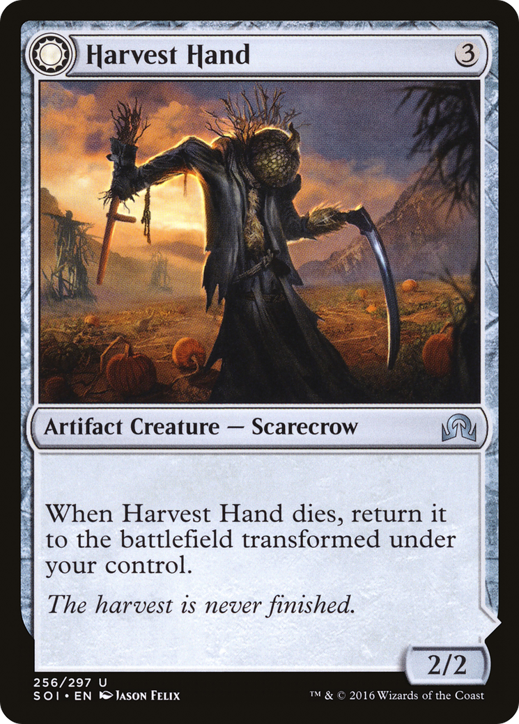 Harvest Hand // Scrounged Scythe (SOI-256) - Shadows over Innistrad: (Double Faced Transform) Foil - Premium MTG Single from Wizards of the Coast - Just $0.10! Shop now at Game Crave Tournament Store