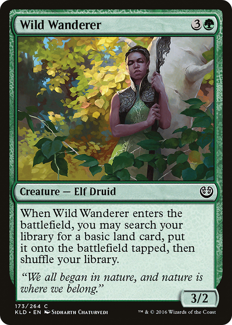 Wild Wanderer (KLD-173) - Kaladesh Foil - Premium MTG Single from Wizards of the Coast - Just $0.12! Shop now at Game Crave Tournament Store