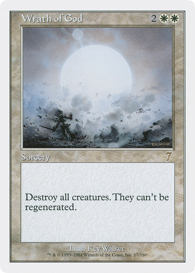Wrath of God (7ED-057) - Seventh Edition - Premium MTG Single from Wizards of the Coast - Just $1.59! Shop now at Game Crave Tournament Store