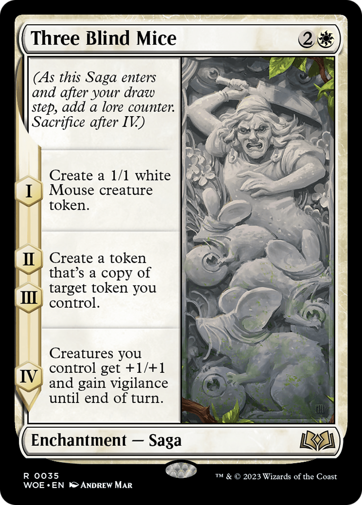 Three Blind Mice (WOE-035) - Wilds of Eldraine - Premium MTG Single from Wizards of the Coast - Just $0.08! Shop now at Game Crave Tournament Store