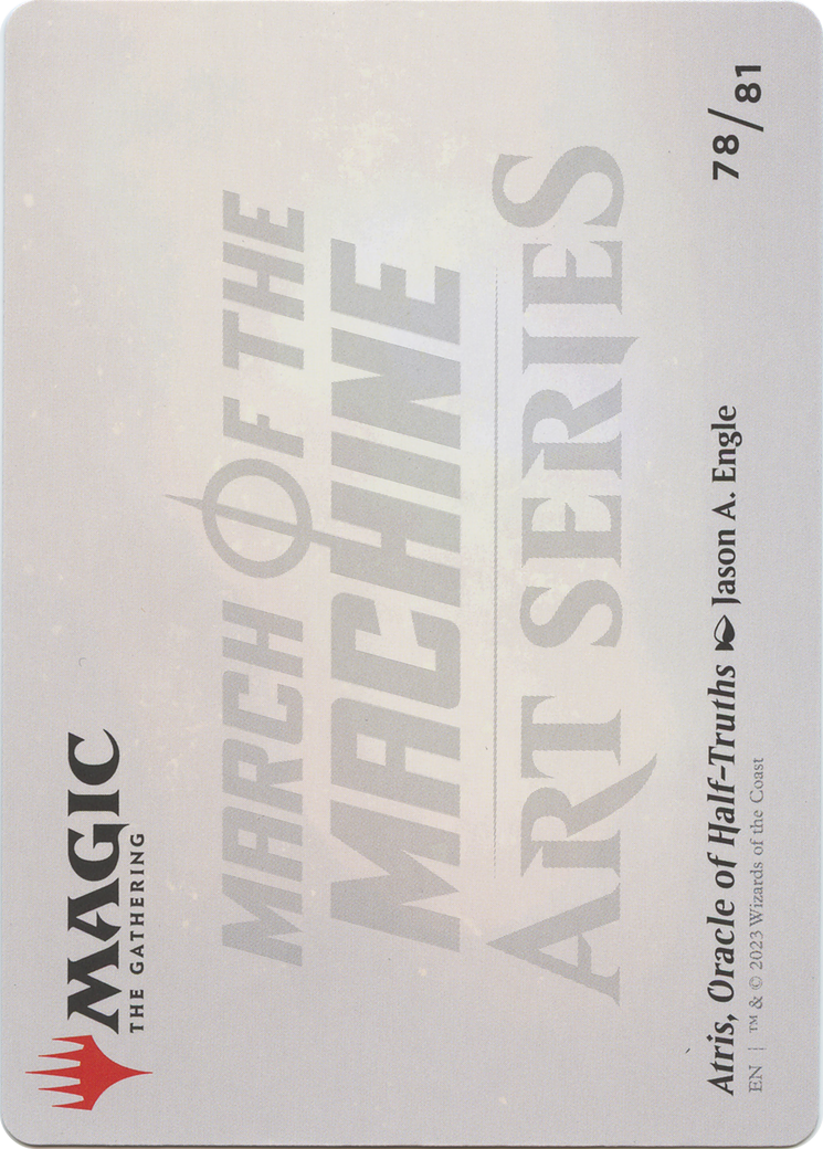 Atris, Oracle of Half-Truths // Atris, Oracle of Half-Truths (AMOM-078) - March of the Machine Art Series (Borderless) Foil - Premium MTG Single from Wizards of the Coast - Just $0! Shop now at Game Crave Tournament Store
