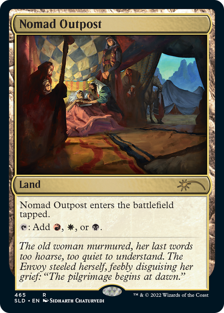 Nomad Outpost (SLD-465) - Secret Lair Drop - Premium MTG Single from Wizards of the Coast - Just $0.71! Shop now at Game Crave Tournament Store