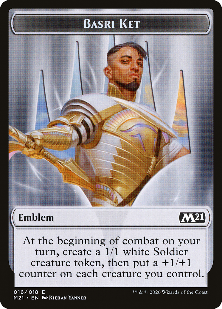 Basri Ket Emblem (TM21-016) - Core Set 2021 Tokens - Premium MTG Single from Wizards of the Coast - Just $0! Shop now at Game Crave Tournament Store