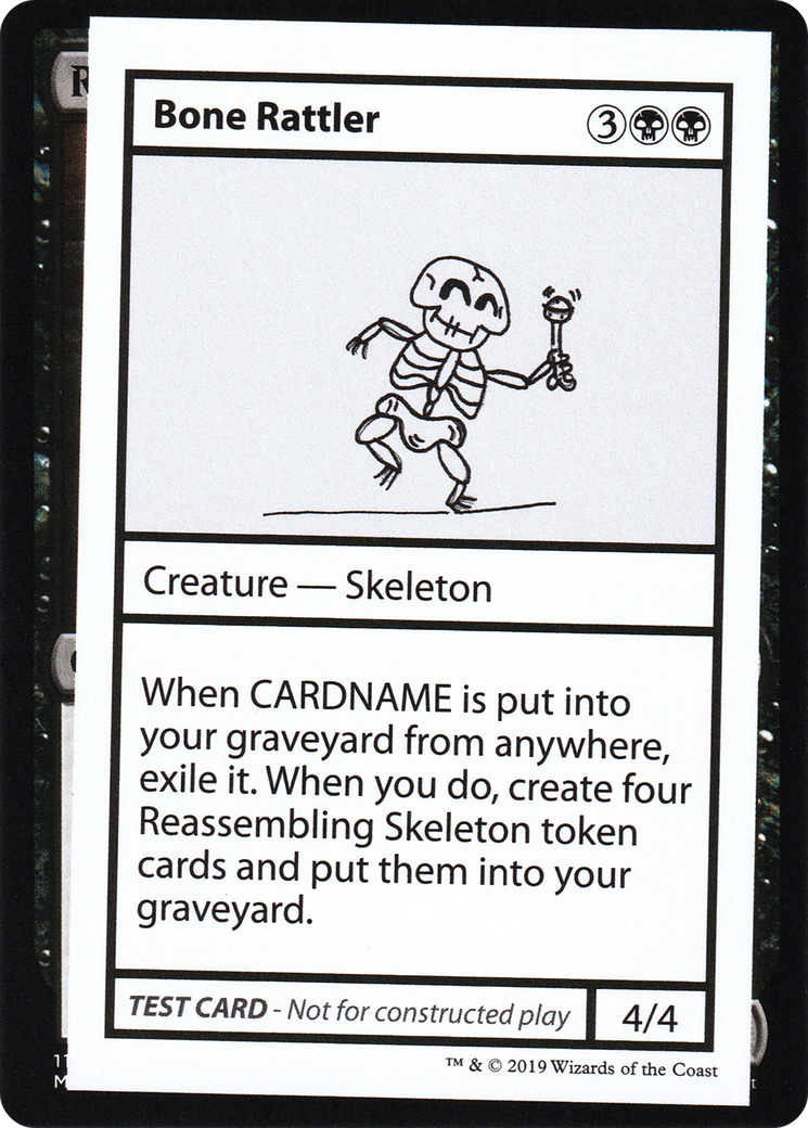 Bone Rattler (CMB2-035) - Mystery Booster Playtest Cards 2021 - Premium MTG Single from Wizards of the Coast - Just $0.08! Shop now at Game Crave Tournament Store