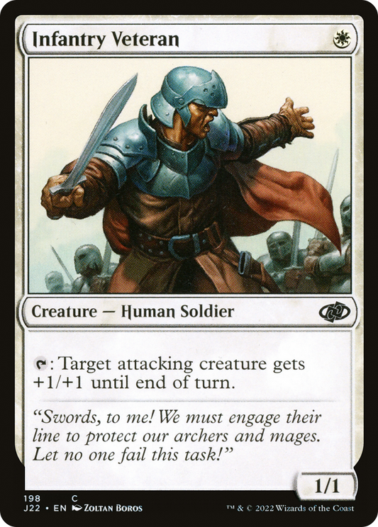 Infantry Veteran (J22-198) - Jumpstart 2022 - Premium MTG Single from Wizards of the Coast - Just $0.08! Shop now at Game Crave Tournament Store
