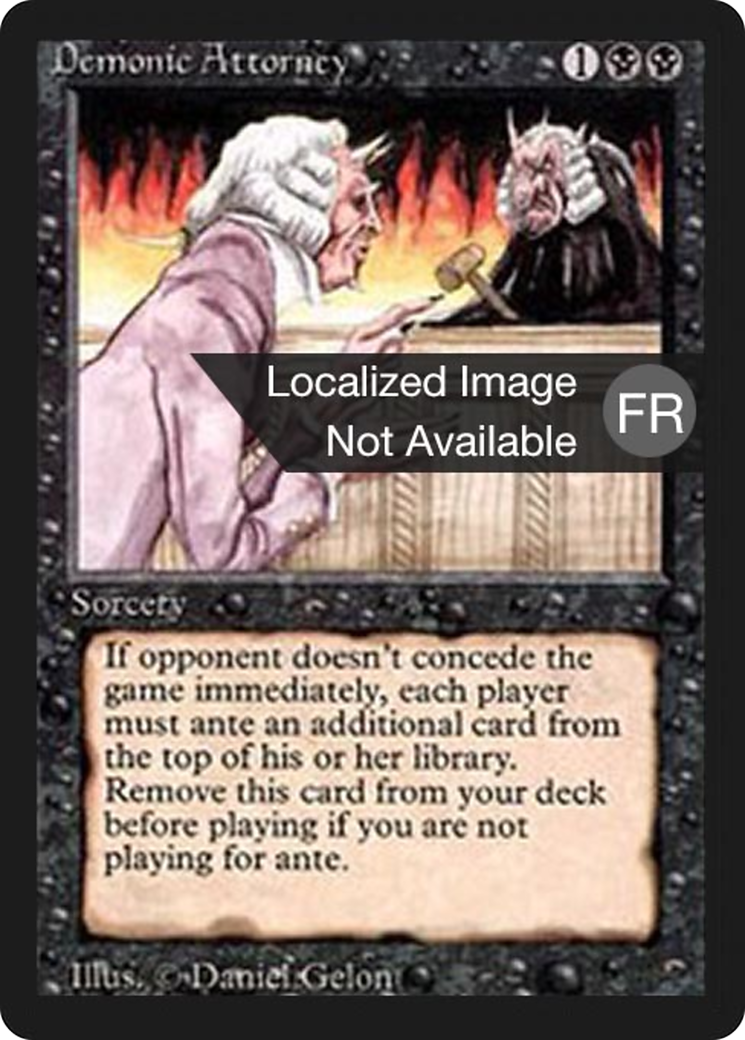 Demonic Attorney (FBB-103) - Foreign Black Border - Premium MTG Single from Wizards of the Coast - Just $14.40! Shop now at Game Crave Tournament Store