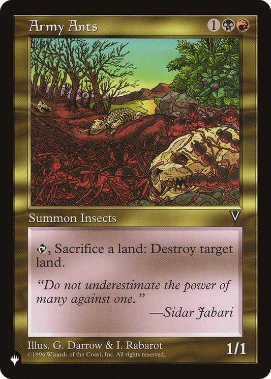 Army Ants (PLIST-200) - The List - Premium MTG Single from Wizards of the Coast - Just $0.25! Shop now at Game Crave Tournament Store
