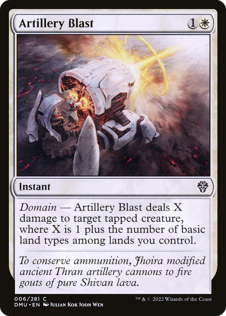 Artillery Blast (DMU-006) - Dominaria United Foil - Premium MTG Single from Wizards of the Coast - Just $0.25! Shop now at Game Crave Tournament Store