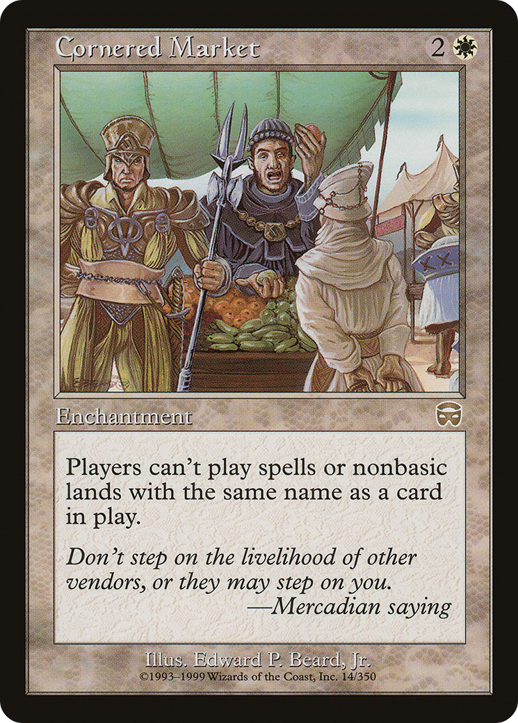 Cornered Market (MMQ-014) - Mercadian Masques - Premium MTG Single from Wizards of the Coast - Just $0.42! Shop now at Game Crave Tournament Store