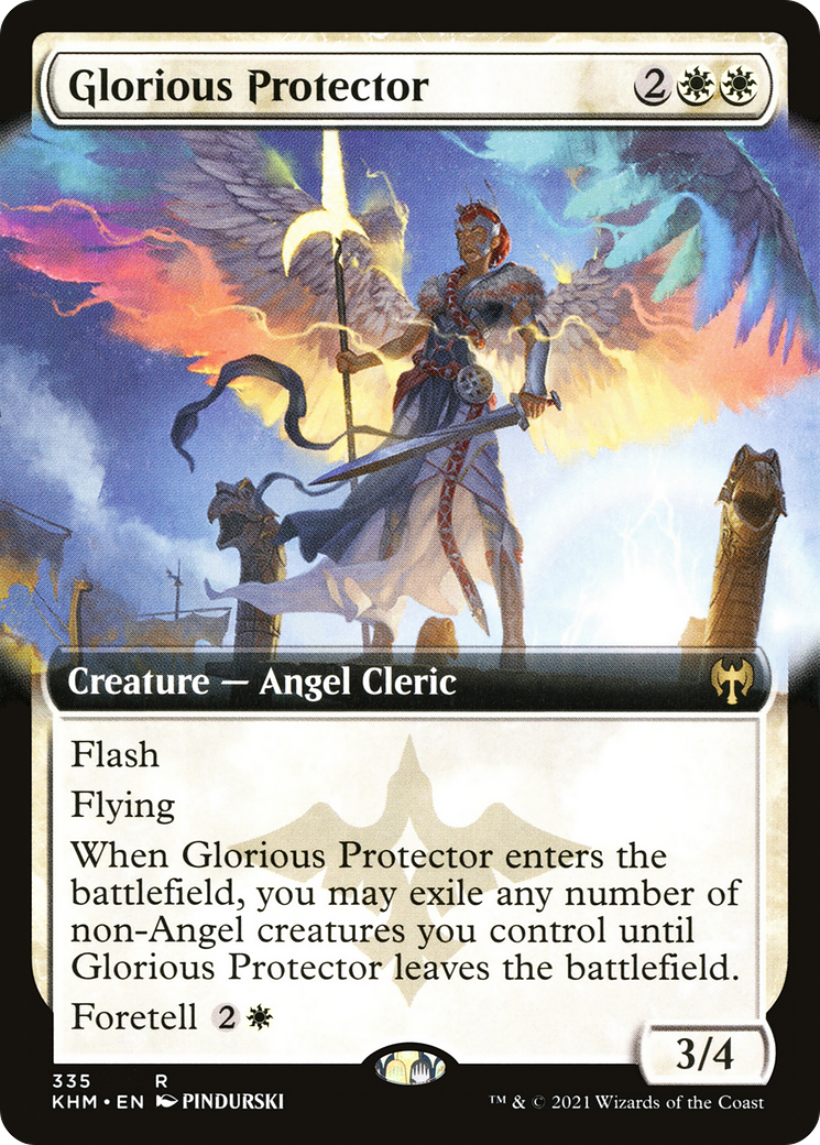 Glorious Protector (KHM-335) - Kaldheim: (Extended Art) - Premium MTG Single from Wizards of the Coast - Just $0.60! Shop now at Game Crave Tournament Store