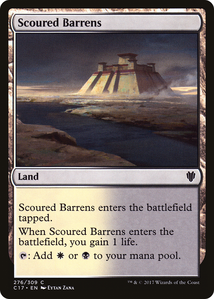 Scoured Barrens (C17-276) - Commander 2017 - Premium MTG Single from Wizards of the Coast - Just $0.24! Shop now at Game Crave Tournament Store
