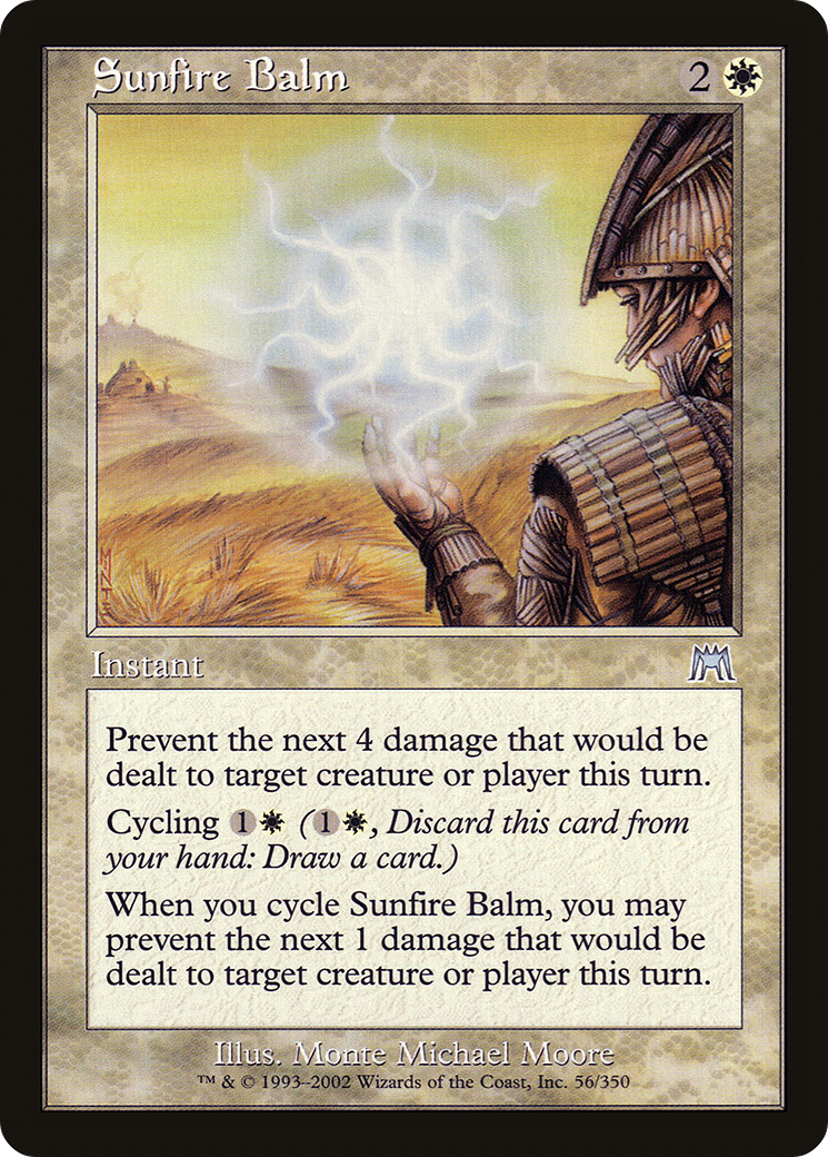 Sunfire Balm (ONS-056) - Onslaught - Premium MTG Single from Wizards of the Coast - Just $0.08! Shop now at Game Crave Tournament Store