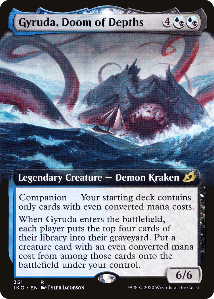 Gyruda, Doom of Depths (IKO-351) - Ikoria: Lair of Behemoths: (companion, Extended Art) - Premium MTG Single from Wizards of the Coast - Just $0.14! Shop now at Game Crave Tournament Store