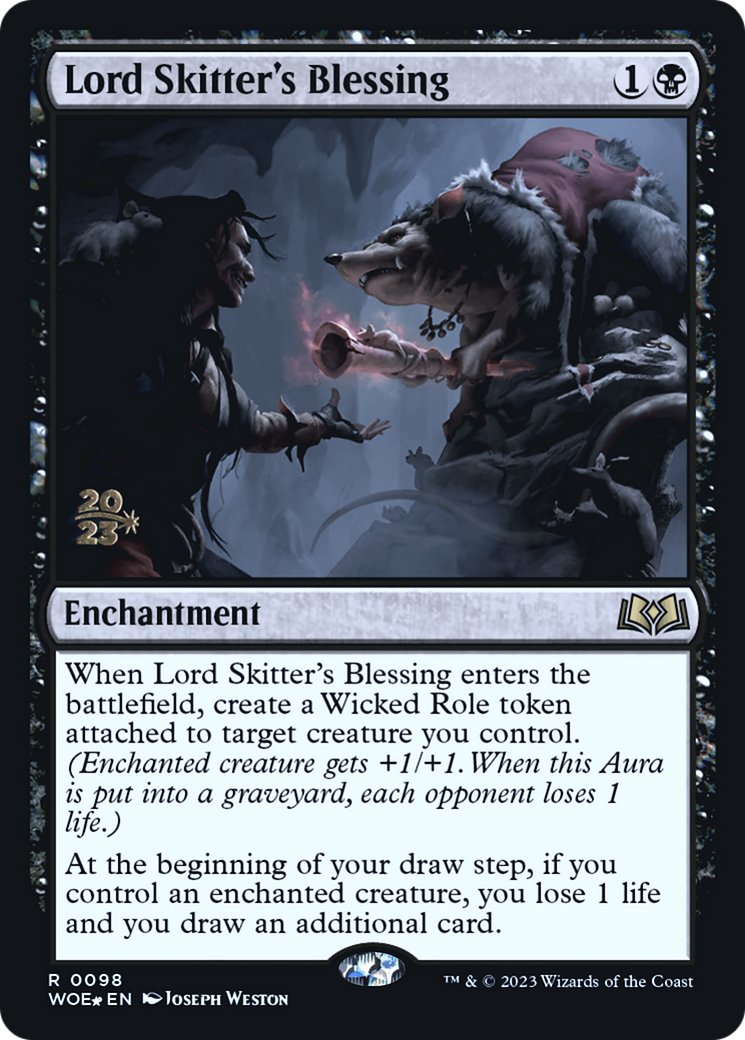 Lord Skitter's Blessing (PWOE-98S) - Wilds of Eldraine Promos Foil - Premium MTG Single from Wizards of the Coast - Just $0.14! Shop now at Game Crave Tournament Store