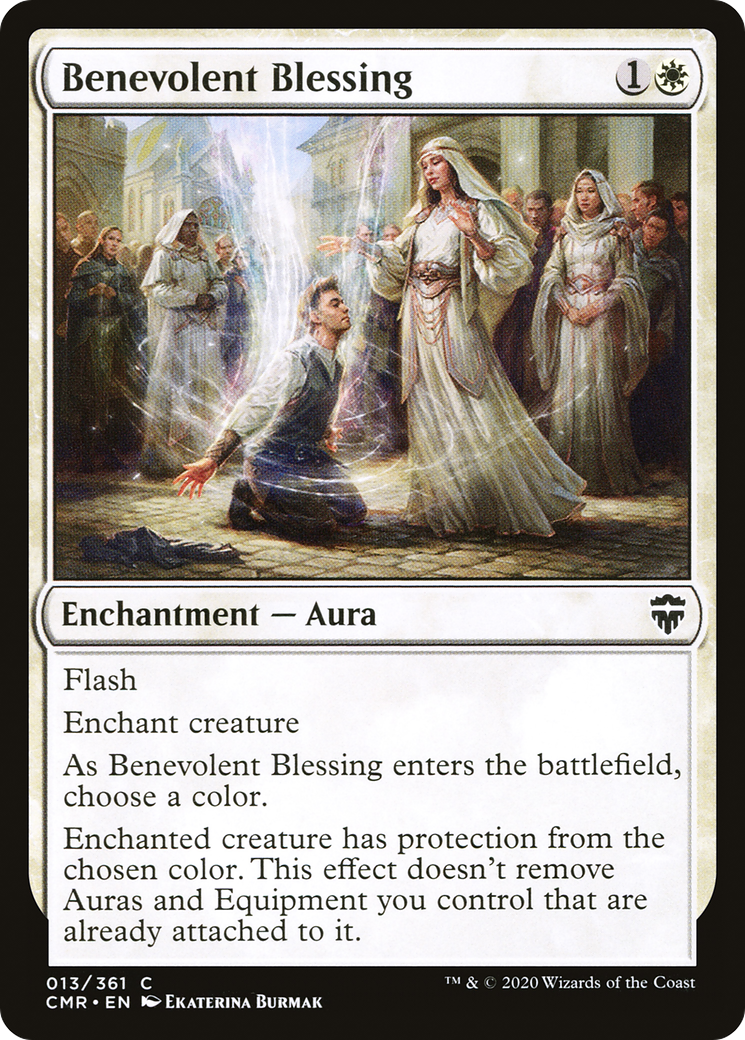 Benevolent Blessing (CMR-013) - Commander Legends Foil - Premium MTG Single from Wizards of the Coast - Just $0.08! Shop now at Game Crave Tournament Store