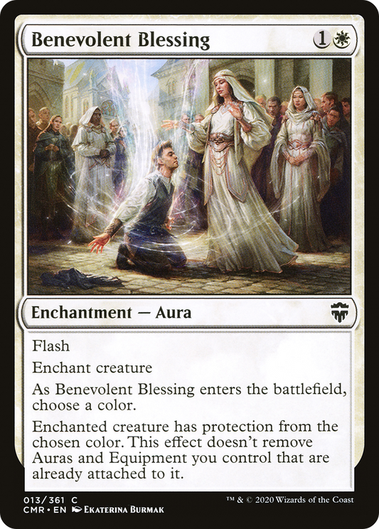 Benevolent Blessing (CMR-013) - Commander Legends Foil - Premium MTG Single from Wizards of the Coast - Just $0.08! Shop now at Game Crave Tournament Store
