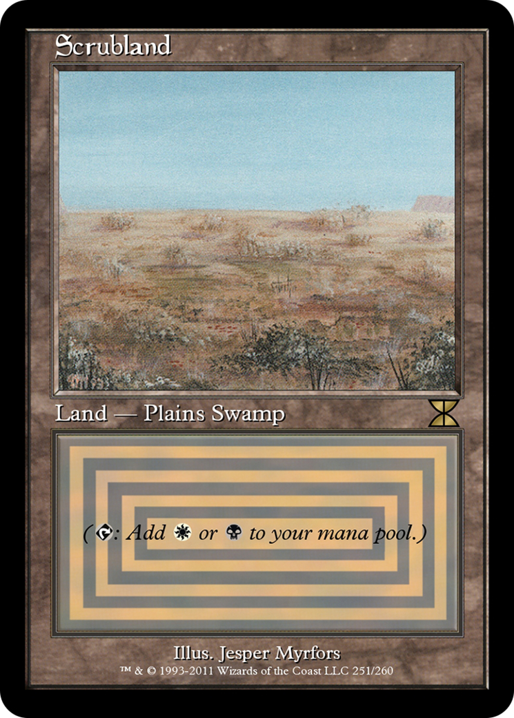 Scrubland (ME4-251) - Masters Edition IV - Premium MTG Single from Wizards of the Coast - Just $0! Shop now at Game Crave Tournament Store
