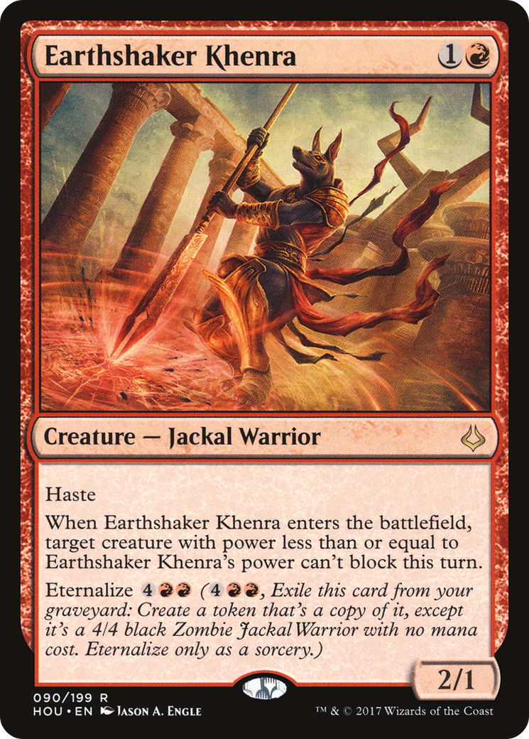 Earthshaker Khenra (HOU-090) - Hour of Devastation - Premium MTG Single from Wizards of the Coast - Just $0.25! Shop now at Game Crave Tournament Store