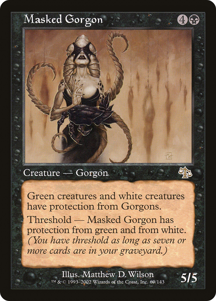 Masked Gorgon (JUD-069) - Judgment Foil - Premium MTG Single from Wizards of the Coast - Just $1.62! Shop now at Game Crave Tournament Store