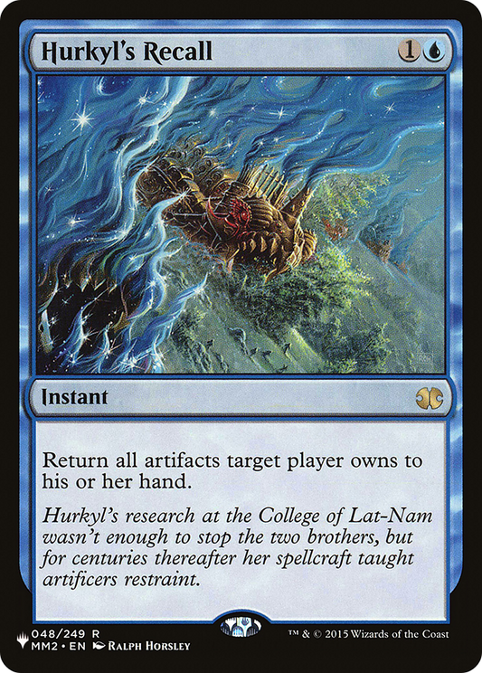 Hurkyl's Recall (PLIST-903) - The List - Premium MTG Single from Wizards of the Coast - Just $1.06! Shop now at Game Crave Tournament Store