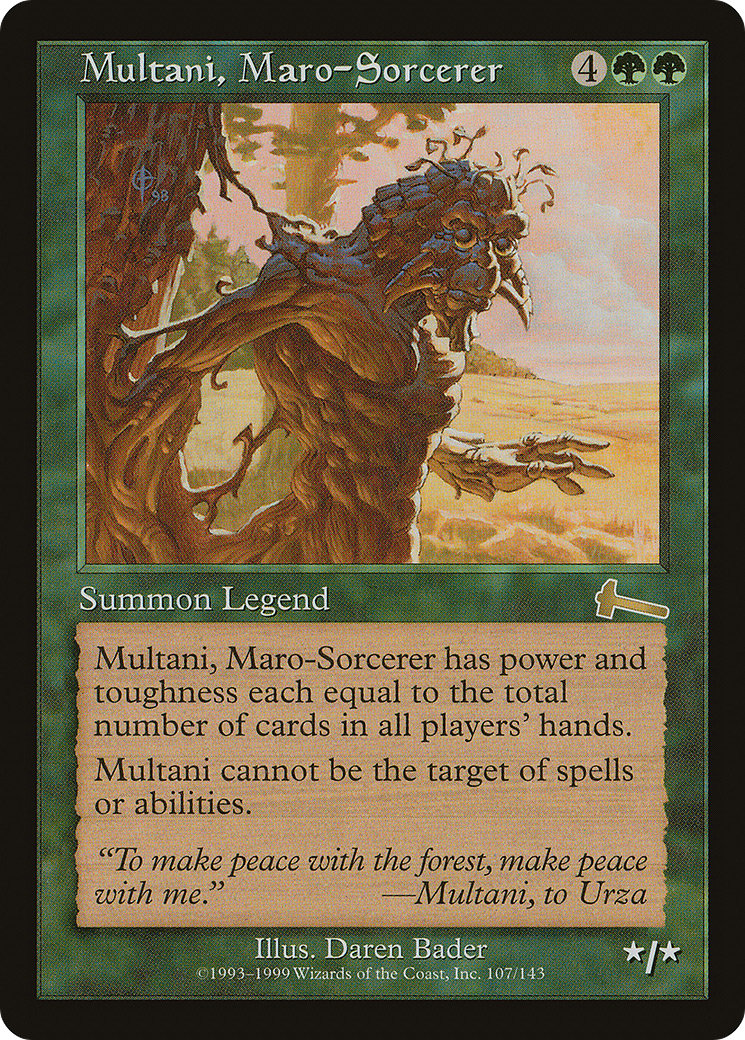 Multani, Maro-Sorcerer (ULG-107) - Urza's Legacy Foil - Premium MTG Single from Wizards of the Coast - Just $17.34! Shop now at Game Crave Tournament Store