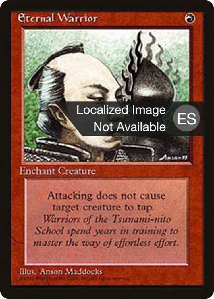 Eternal Warrior (4BB-190) - Fourth Edition Foreign Black Border - Premium MTG Single from Wizards of the Coast - Just $0.31! Shop now at Game Crave Tournament Store