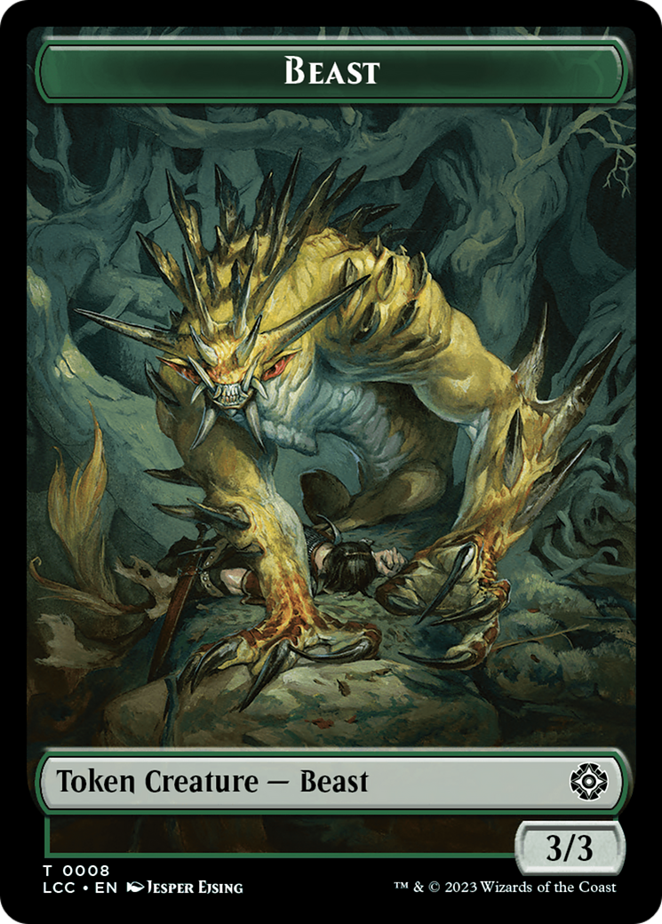 Beast (TLCC-008) - The Lost Caverns of Ixalan Commander Tokens - Premium MTG Single from Wizards of the Coast - Just $0! Shop now at Game Crave Tournament Store
