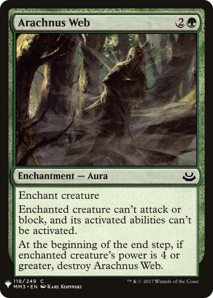 Arachnus Web (MB1-1122) - Mystery Booster - Premium MTG Single from Wizards of the Coast - Just $0.08! Shop now at Game Crave Tournament Store