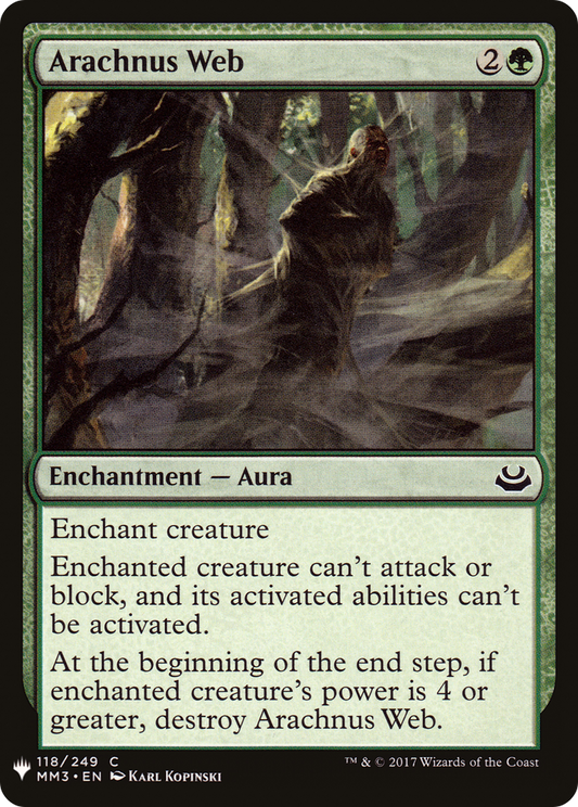 Arachnus Web (MB1-1122) - Mystery Booster - Premium MTG Single from Wizards of the Coast - Just $0.08! Shop now at Game Crave Tournament Store