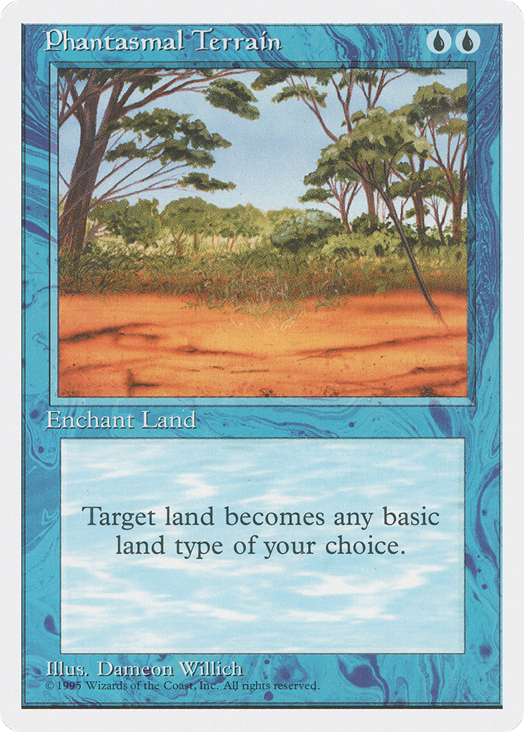 Phantasmal Terrain (4ED-089) - Fourth Edition - Premium MTG Single from Wizards of the Coast - Just $0.08! Shop now at Game Crave Tournament Store