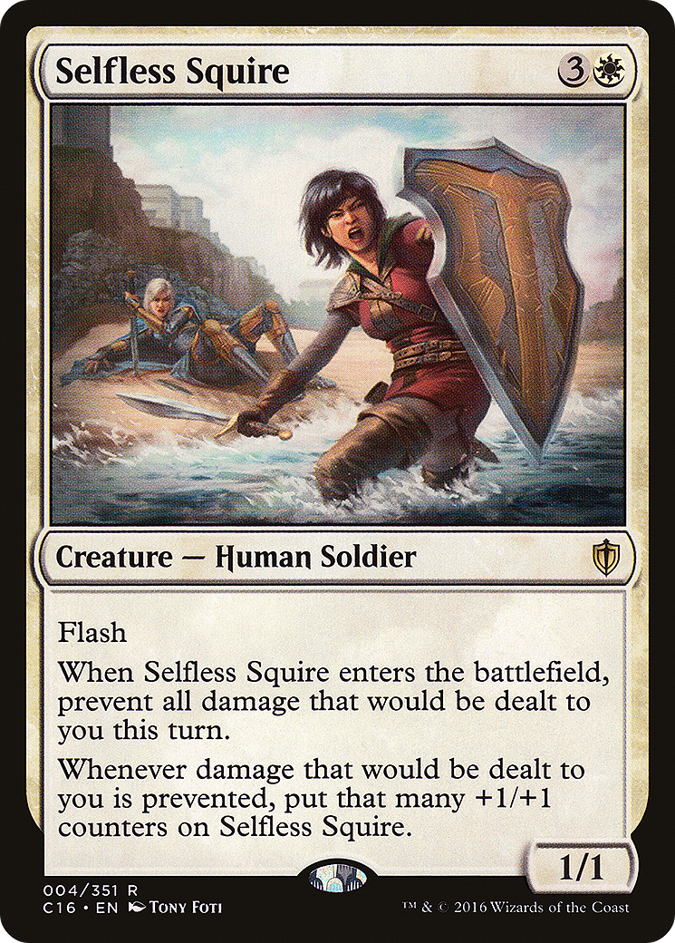 Selfless Squire (C16-004) - Commander 2016 - Premium MTG Single from Wizards of the Coast - Just $0.44! Shop now at Game Crave Tournament Store